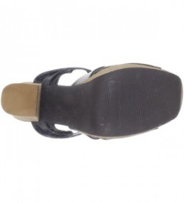 Women's Teardrop Platform Sandal - Black - C01172AAWDB