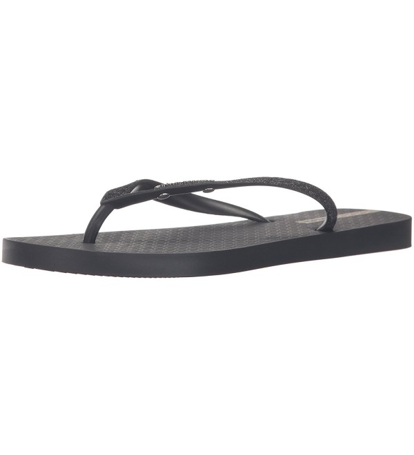 ipanema black glitter flip flops