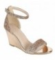MVE Shoes Wedge Glittery Decoration Shoes Ankle