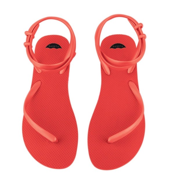 FLEEPS Womens Ruby Red Sandals