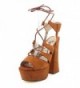 Luichiny Womens Platform Sandal Whiskey