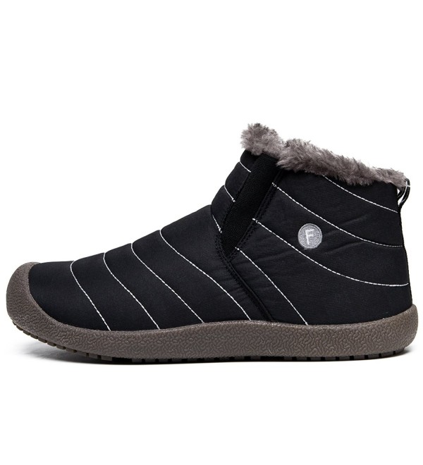 mens fur lined waterproof snow boots