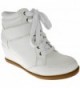 Peggy Womens Wedge Sneaker White