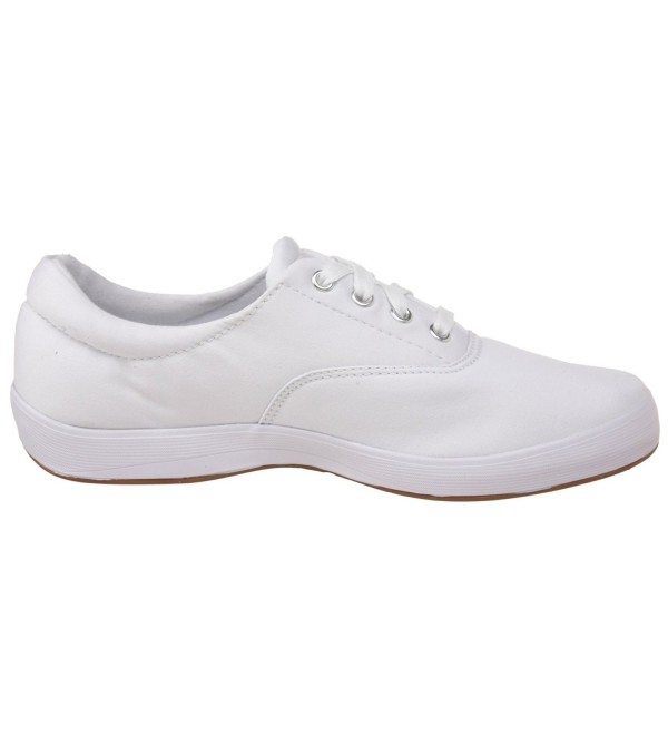 Women's Janey Twill Lace-Up Sneaker - White Stretch - CA113OXAT4D