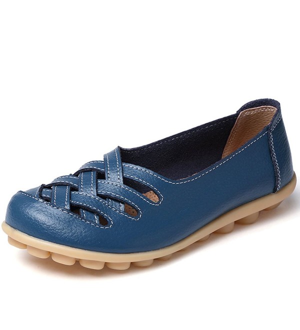CIOR Genuine Leather Moccasin Slippers