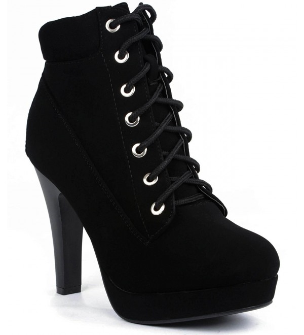 JJF Shoes Military Platform Booties