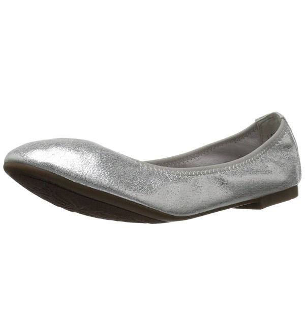 DREAM PAIRS Womens Ballet Silver