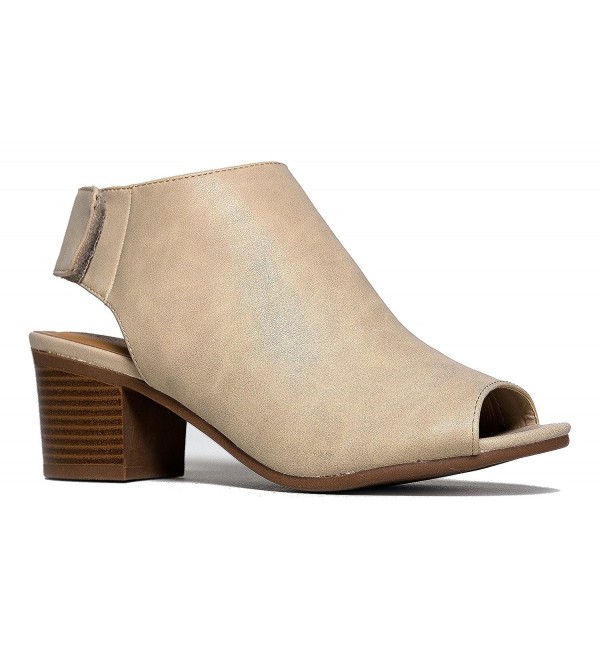 open toe booties low heel