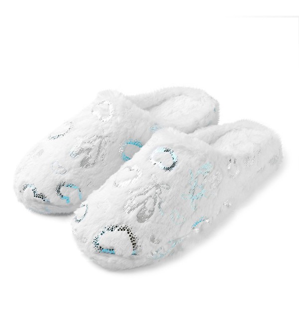 white bedroom slippers