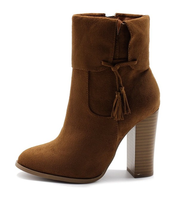 tan tassel ankle boots