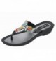 Grandco Aruba Thong Sandals Black