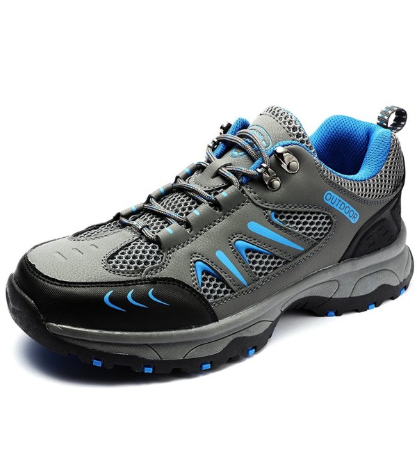 Mens Hiking Shoes Lowtop Lace Up Sneakers Outdoors Trekking Shoes ...