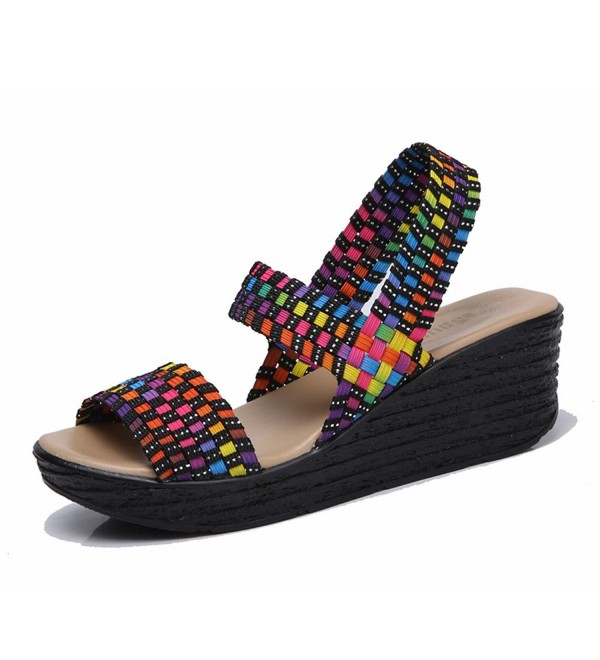 HKR Multicolor Comfort Platform Sandals