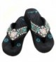 Montana West Womens Sandals BlackGunsBling