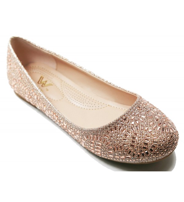 Walstar Casual Rhinestone Ballet Comfort