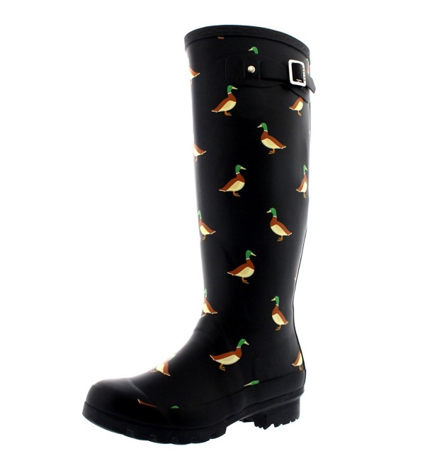 Womens Animal Winter Waterproof Wellington