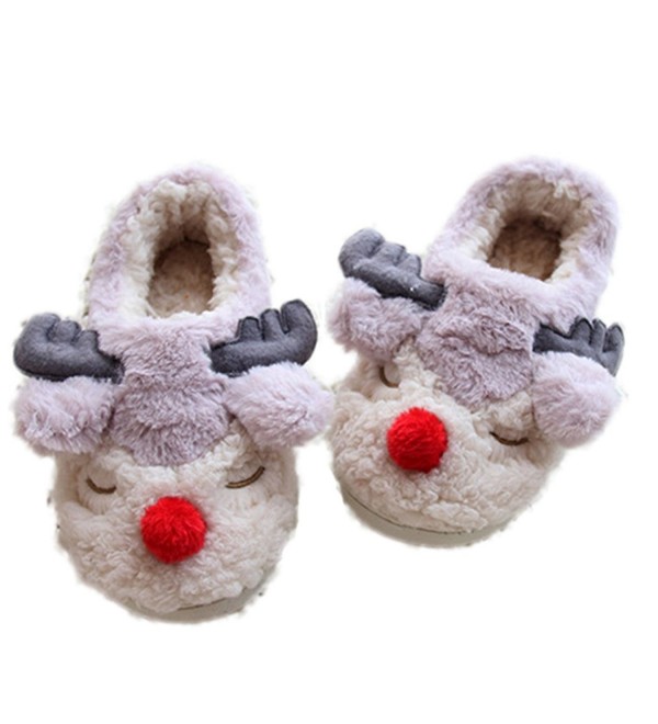 MiYang Winter Reindeer Cartoon Slippers