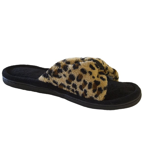 Isotoner Womens Microterry Slipper Cheetah