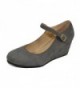 Haphop Womens Almond Wedge Shoes
