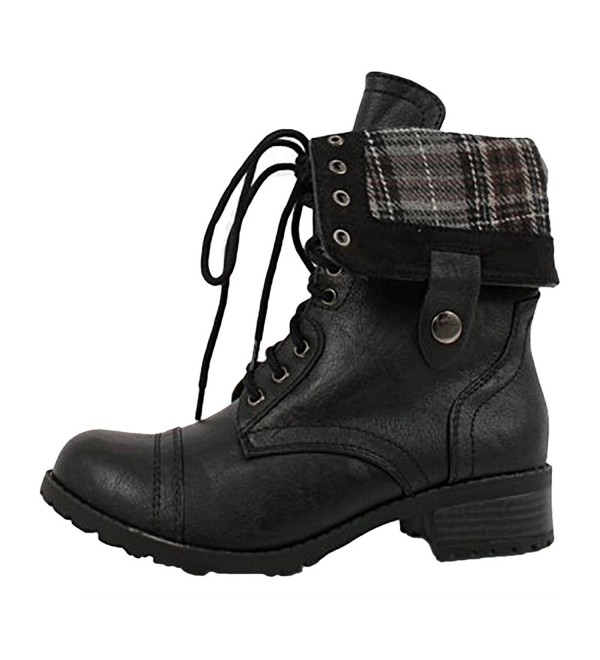 Soda Womens Oralee Lace up Mid Calf
