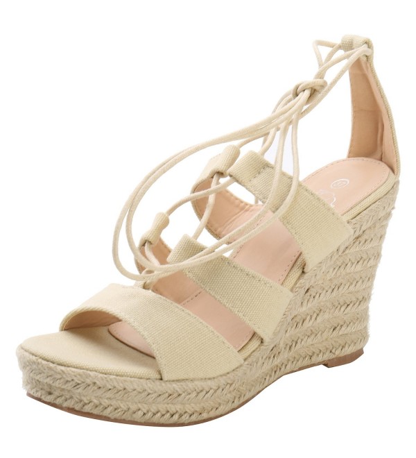 Alexis Leroy Gladiator Espadrille Platform