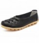 KEESKY Womens Ladies Leather Loafers