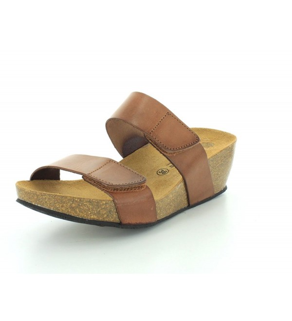 Eric Michael Womens Brown Sandal