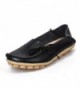 SUNROLAN Leather Cowhide Lace up Slipper
