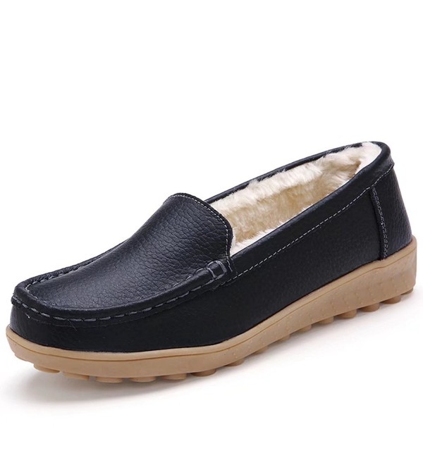 CIOR Leather Casual Moccasin Slippers