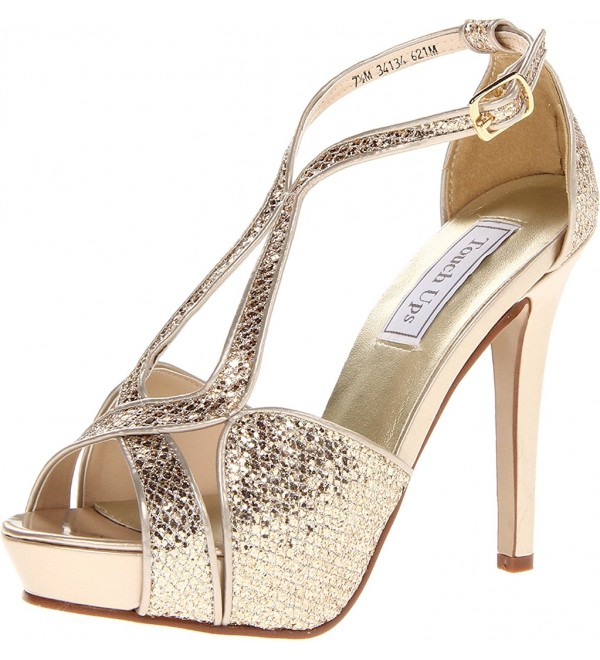 Women's Tiara Sandal - Champagne Glitter - C111DRJ1RJB