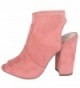 Delicious Womens Stretch Bootie Salmon