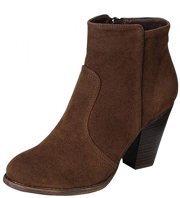 Breckelles Womens Almond Chunky Cowboy