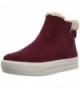 Fix High Top Shearling Sneaker Bordeaux