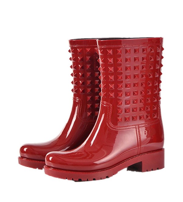 viyaabang Middle Kneel Waterproof Rainboots