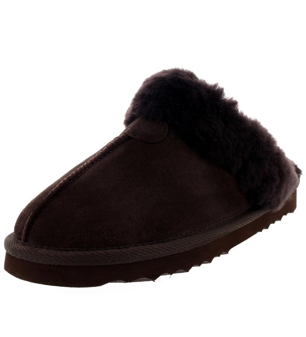 Womens Real Suede Winter Mules