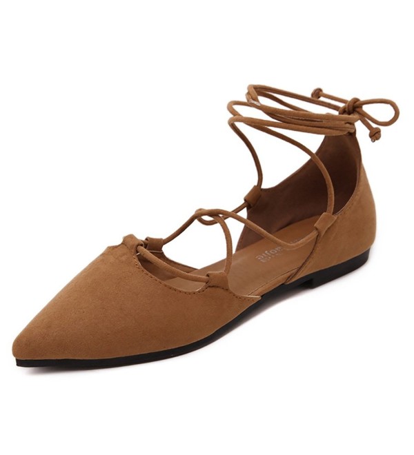 Meeshine Womens DOrsay Pointy Ballet