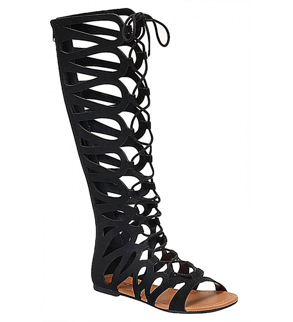 tall strappy sandals