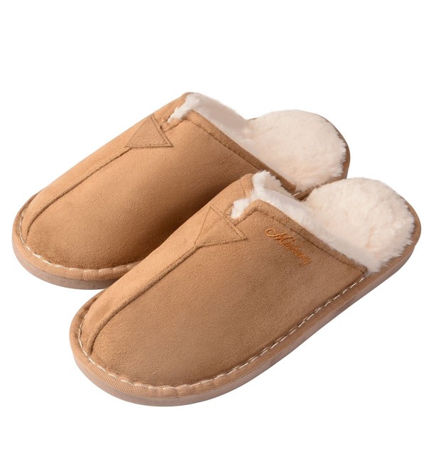 TM Womens Slipper- Slip-On House Slipper Cozy Fleece Bedroom Slippers - C01872SLRDL