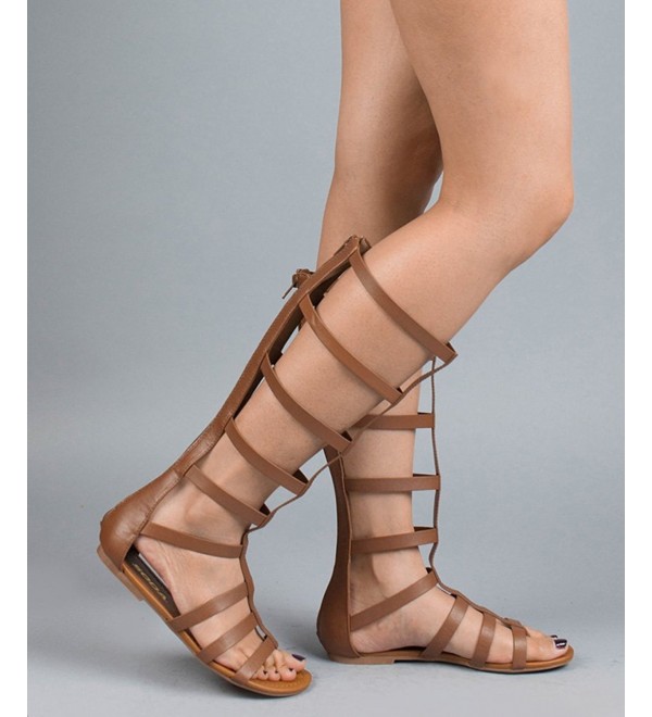 Fashion Strappy Gladiator Sandals Darktan