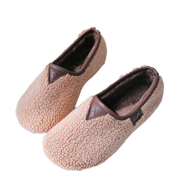 Befavors Women Curly Plush Loafers