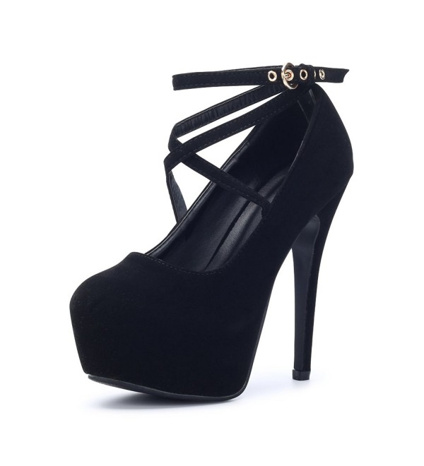 Womens Ankle Strap Platform Party