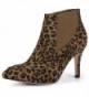 Allegra Womens Leopard Chelsea Booties