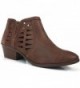 Soda Womens Perforated Stacked Booties