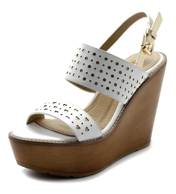 Ollio Womens Metallic Cutout Burnished