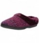 Dearfoams Womens Chunky Space Dye Aubergine