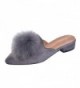 Womens Pointed Backless Loafers Slippers