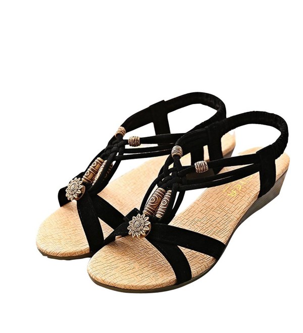 Womens Summer Bohemian Peep toe Sandals