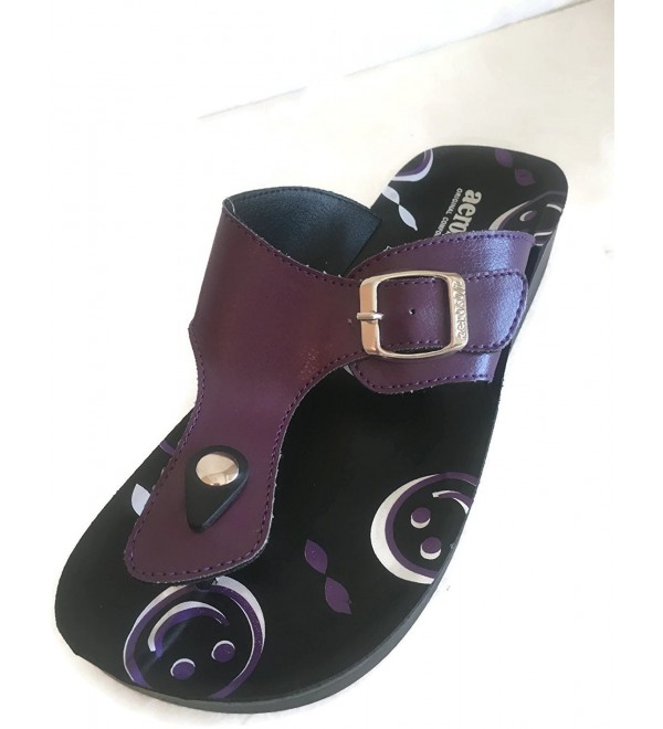 Womens Aerosoft Sandal Flip flop Purple