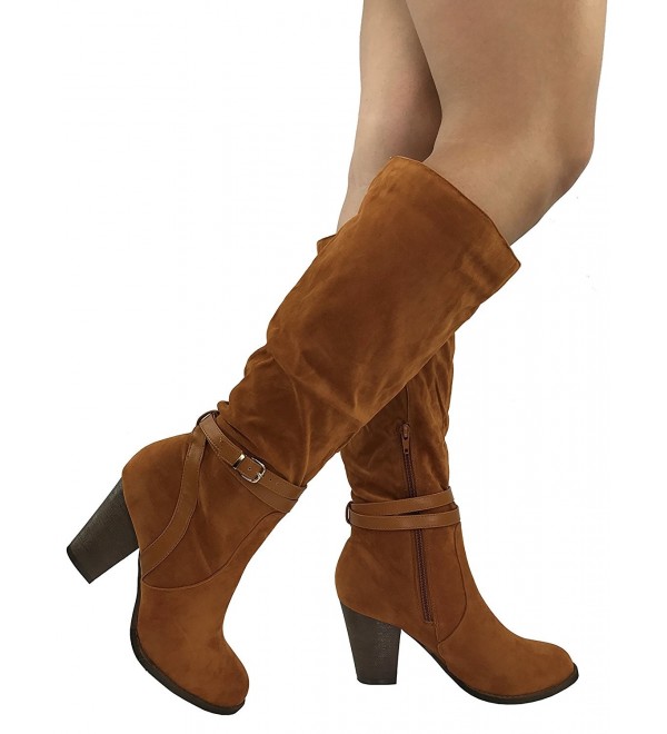 womens cognac tall boots