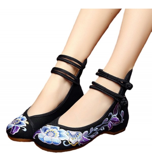 AvaCostume Womens Embroidery Ankle Dancing